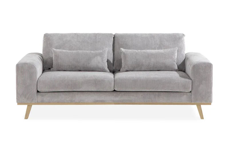 Copenhagen 2-personers Manchestersofa - Lysegrå - Møbler - Sofaer - 2 personers sofa