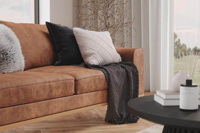 Copenhagen 2-personers Sofa i Kunstlæder - Brun - Møbler - Sofaer - 2 personers sofa