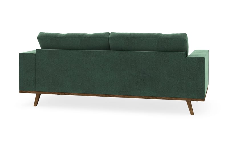 Copenhagen 2-personers Fløjlssofa - Mørkegrøn - Møbler - Sofaer - 2 personers sofa