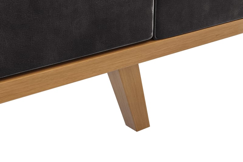 Copenhagen 2-personers Fløjlssofa - Mørkegrå - Møbler - Sofaer - 2 personers sofa