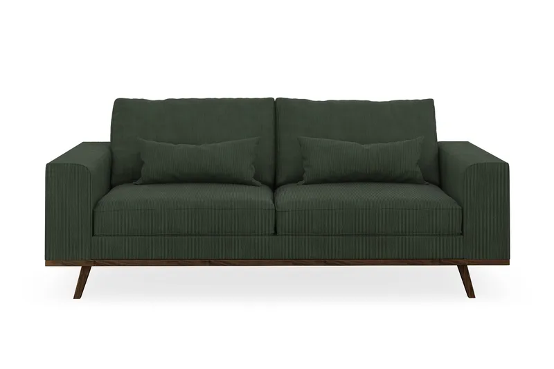 Copenhagen 2-personers Manchestersofa - Mørkegrøn - Møbler - Sofaer - 2 personers sofa