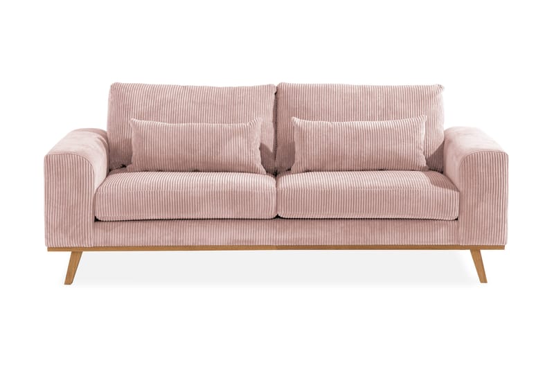 Copenhagen 2-personers Manchestersofa, Rosa