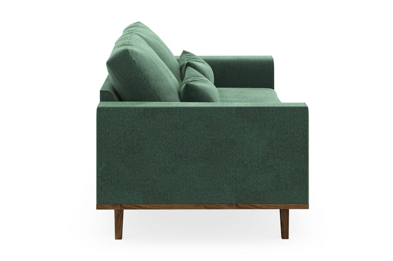Copenhagen 2-personers Fløjlssofa - Mørkegrøn - Møbler - Sofaer - 2 personers sofa