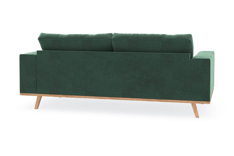 Copenhagen 2-personers Fløjlssofa - Mørkegrøn - Møbler - Sofaer - 2 personers sofa