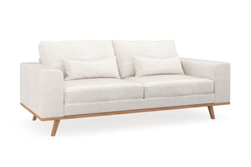 Copenhagen 2-personers Sofa i Bouclé - Hvid - Møbler - Sofaer - 2 personers sofa