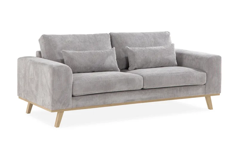 Copenhagen 2-personers Manchestersofa - Lysegrå - Møbler - Sofaer - 2 personers sofa