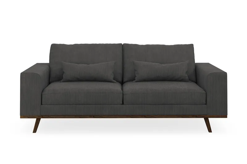 Copenhagen 2-personers Manchestersofa - Mørkegrå - Møbler - Sofaer - 2 personers sofa