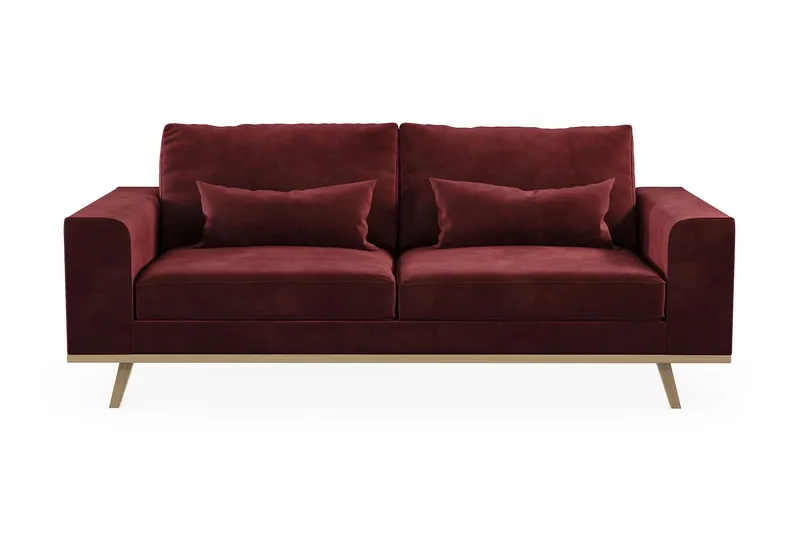 Copenhagen 2-personers Fløjlssofa - Lilla - Møbler - Sofaer - 2 personers sofa