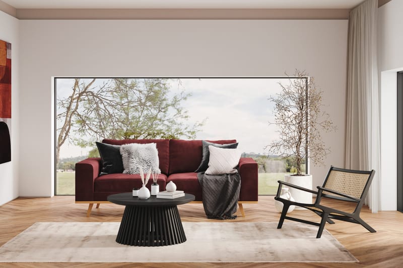 Copenhagen 2-personers Fløjlssofa - Lilla - Møbler - Sofaer - 2 personers sofa