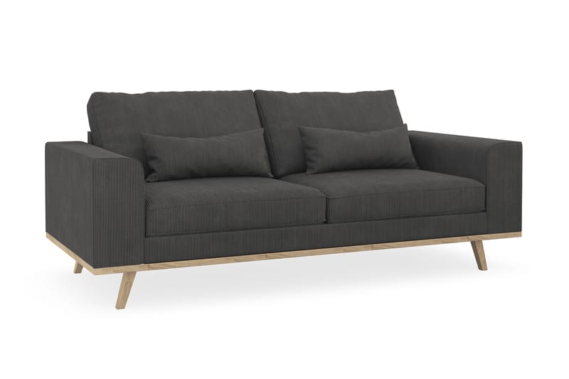 Copenhagen 2-personers Manchestersofa - Mørkegrå - Møbler - Sofaer - 2 personers sofa