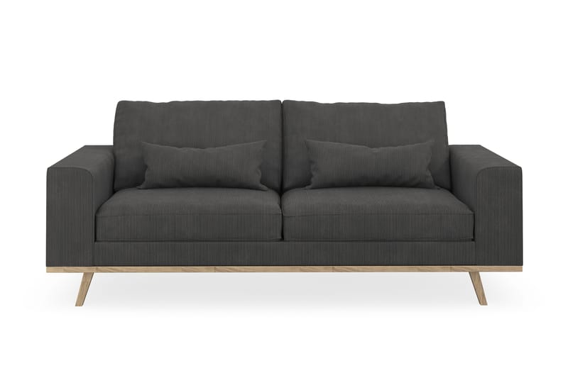 Copenhagen 2-personers Manchestersofa - Mørkegrå - Møbler - Sofaer - 2 personers sofa