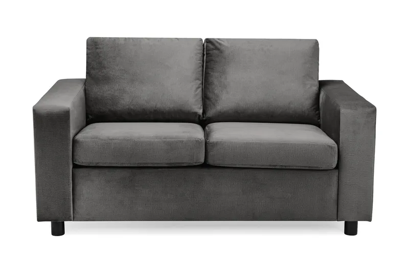 Crazy 2-personers Fløjlssofa, Mørkegrå