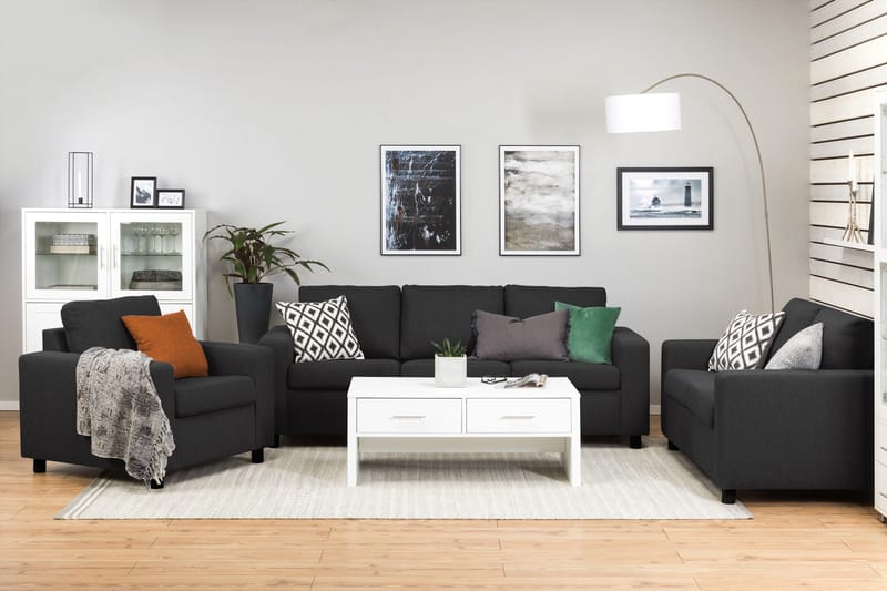 Crazy 2-personers Stofsofa - Antracit - Møbler - Sofaer - 2 personers sofa