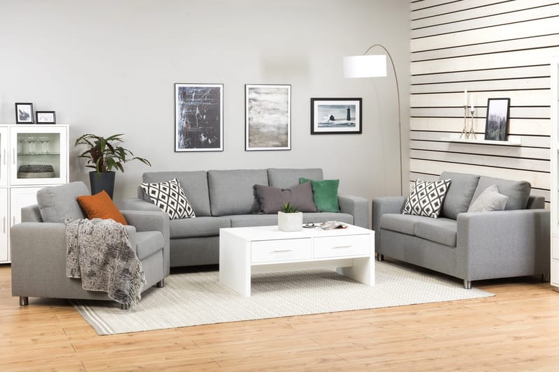 Crazy 2-personers Stofsofa - Grå - Møbler - Sofaer - 2 personers sofa