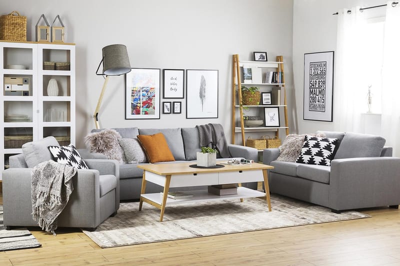 Crazy 2-personers Stofsofa - Grå - Møbler - Sofaer - 2 personers sofa