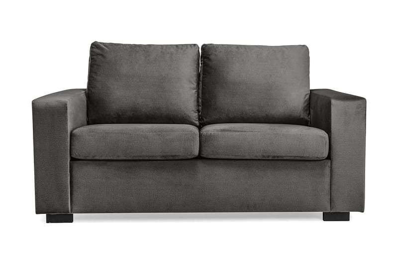 Crazy 2-personers Fløjlssofa - Mørkegrå - Møbler - Sofaer - 2 personers sofa