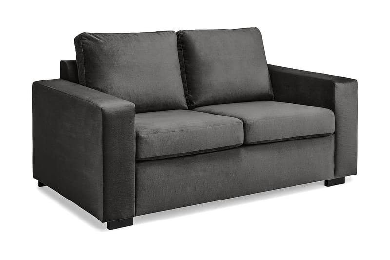 Crazy 2-personers Fløjlssofa - Mørkegrå - Møbler - Sofaer - 2 personers sofa