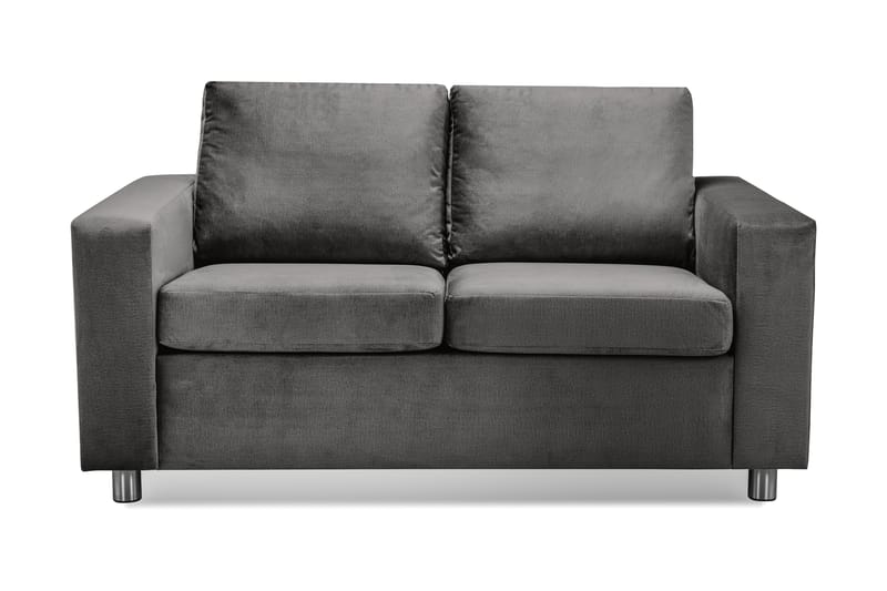 Crazy 2-personers Fløjlssofa - Mørkegrå - Møbler - Sofaer - 2 personers sofa