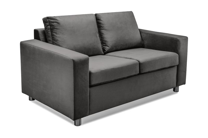 Crazy 2-personers Fløjlssofa - Mørkegrå - Møbler - Sofaer - 2 personers sofa