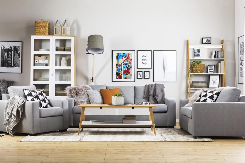 Crazy 2-personers Stofsofa - Grå - Møbler - Sofaer - 2 personers sofa