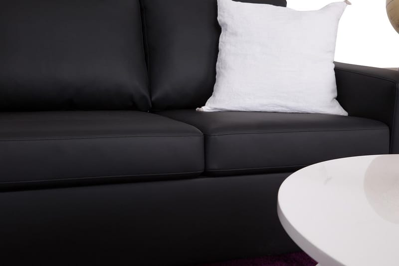 Crazy 2-personers Sofa i Kunstlæder - Sort - Møbler - Sofaer - 2 personers sofa