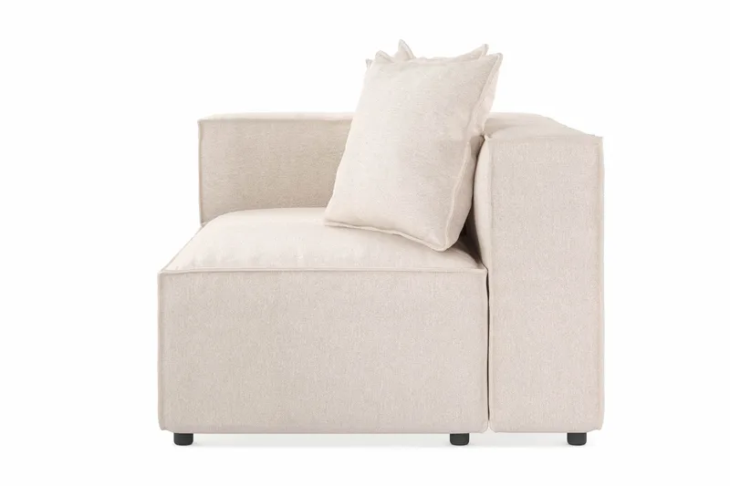 Cubo 2-personers Venstremodul i Stof 120 cm bred - Beige - Møbler - Sofaer - 2 personers sofa