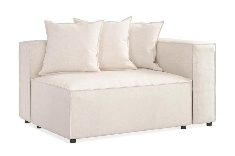 Cubo 2-personers Højremodul i Stof 120 cm bred - Beige - Møbler - Sofaer - 2 personers sofa