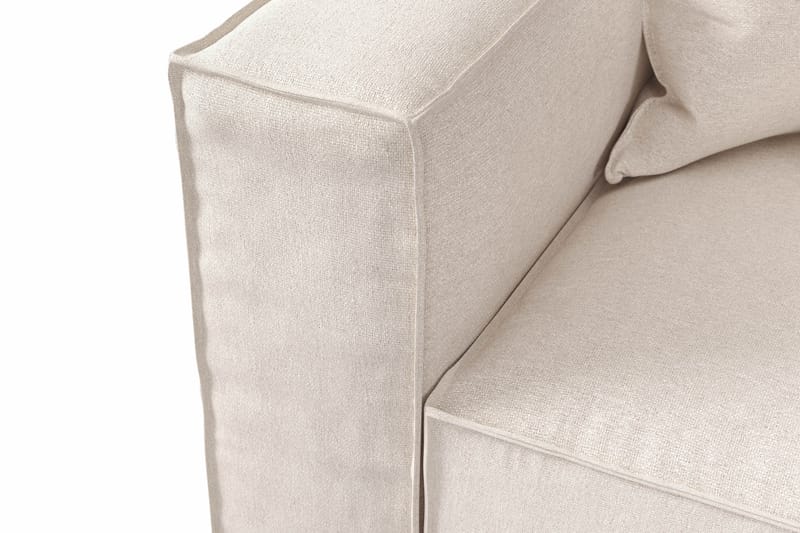 Cubo 2-personers Venstremodul i Stof 120 cm bred - Beige - Møbler - Sofaer - Modulsofaer - Andre moduler til modulsofa