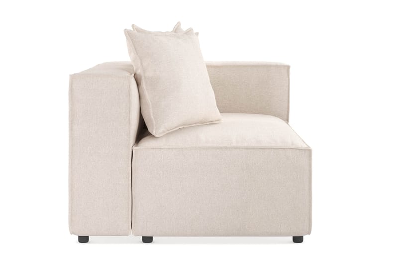 Cubo 2-personers Højremodul i Stof 120 cm bred - Beige - Møbler - Sofaer - Modulsofaer - Andre moduler til modulsofa