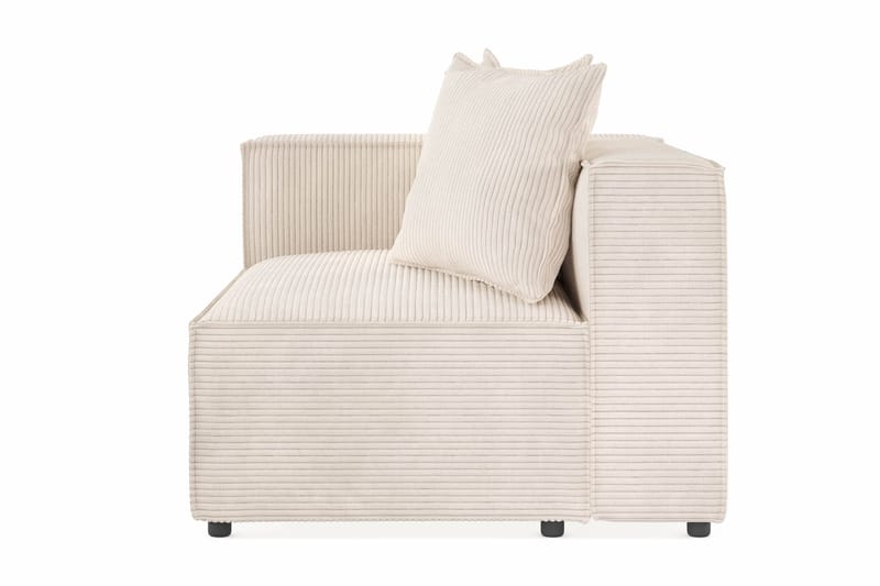 Cubo 2-personers Venstremodul i Manchester 120 cm bred - Beige - Møbler - Sofaer - Modulsofaer - Andre moduler til modulsofa