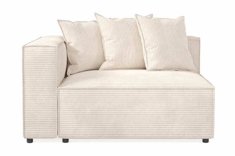 Cubo 2-personers Venstremodul i Manchester 120 cm bred, Beige