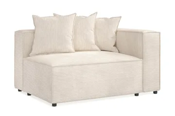 Cubo 2-personers Højremodul i Manchester 120 cm bred - Beige - Møbler - Sofaer - Modulsofaer - Andre moduler til modulsofa