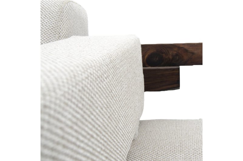 Dasina 2-personers sofa - Brun / hvid - 2 personers sofa