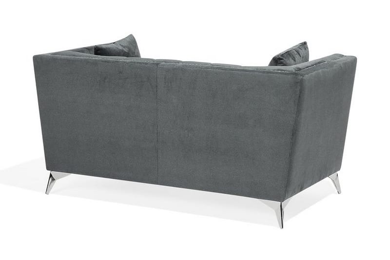 Gaula 2-personers Fløjlssofa 160 cm - Grå - Møbler - Sofaer - 2 personers sofa
