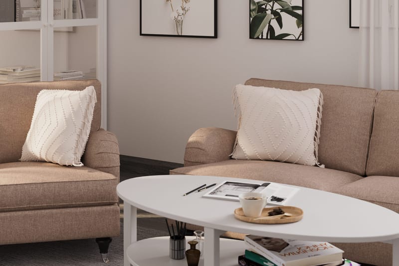 Howard Classic 2-personers Stofsofa - Mørkebege - Møbler - Sofaer - 2 personers sofa