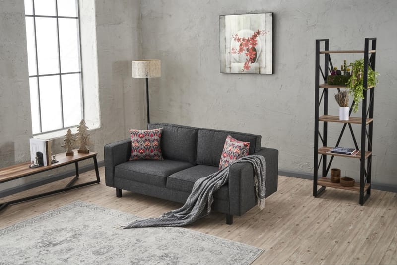 Kaletea Sofa 2-Pers. - Antracit - 2 personers sofa