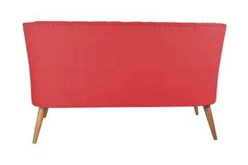 Lamonti 2-personers Sofa - Rød/Natur - Møbler - Sofaer - 2 personers sofa