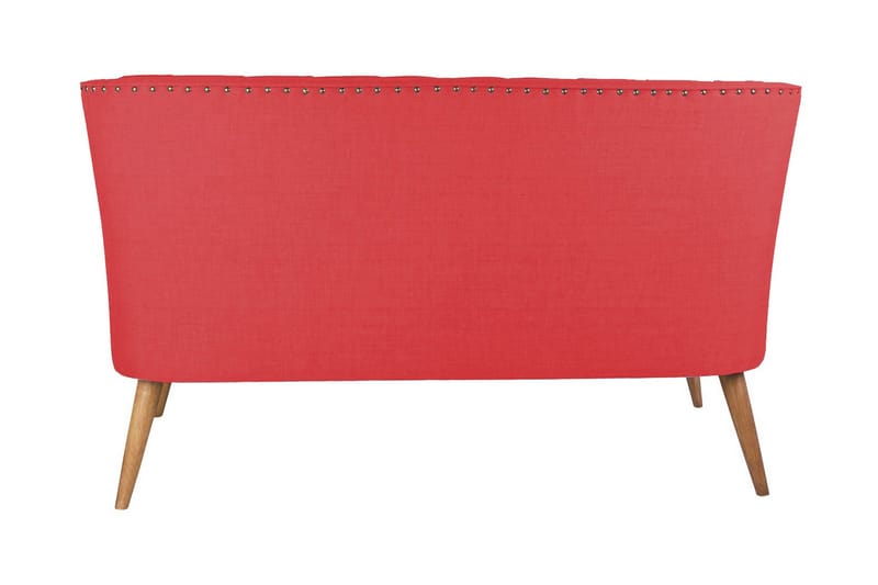Lamonti 2-personers Sofa - Rød/Natur - Møbler - Sofaer - 2 personers sofa