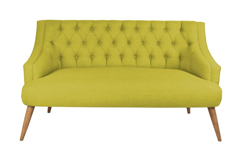 Lamonti 2-personers Sofa - Grøn/Natur - 2 personers sofa
