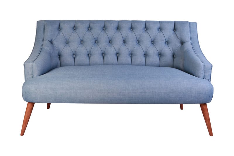 Lamonti 2-personers Sofa - Indigoblå/Natur - Møbler - Sofaer - 2 personers sofa