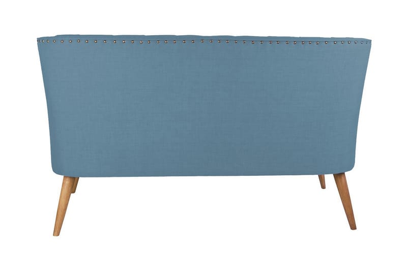 Lamonti 2-personers Sofa - Mørkeblå/Natur - Møbler - Sofaer - 2 personers sofa