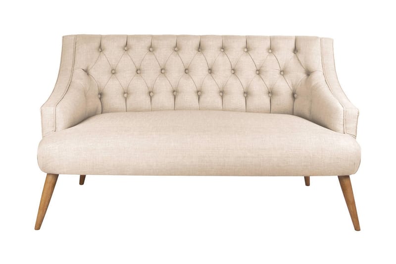 Lamonti 2-personers Sofa - Cremehvid/Natur - 2 personers sofa