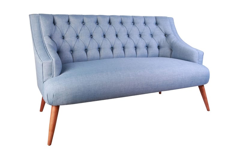 Lamonti 2-personers Sofa - Indigoblå/Natur - Møbler - Sofaer - 2 personers sofa