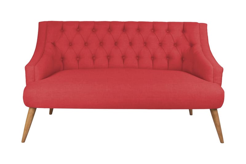 Lamonti 2-personers Sofa, Rød/Natur