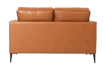 Leo 2-personers Sofa med Smalle Armlæn i Læder - Cognac - Møbler - Sofaer - 2 personers sofa