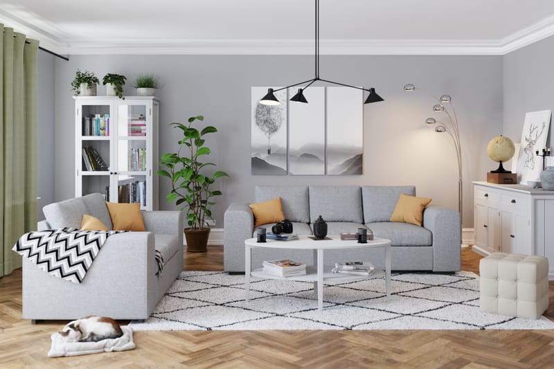 Link 2-personers Stofsofa - Lysegrå - Møbler - Sofaer - 2 personers sofa