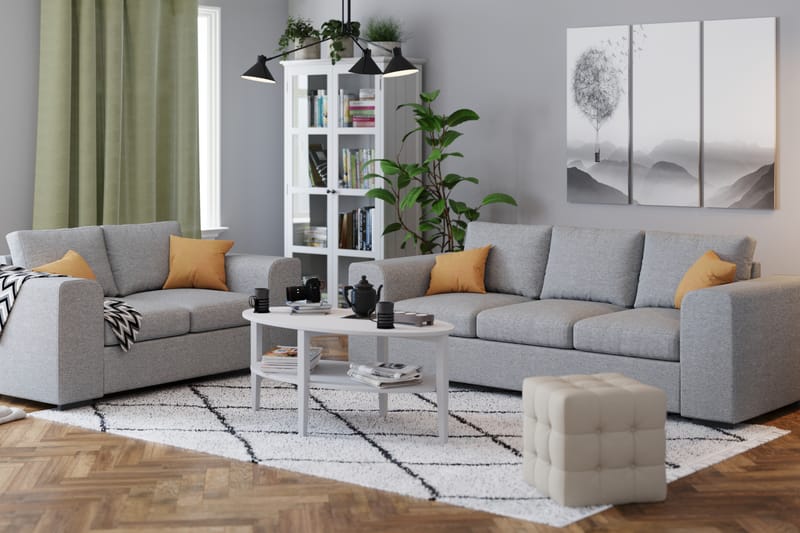 Link 2-personers Stofsofa - Lysegrå - Møbler - Sofaer - 2 personers sofa