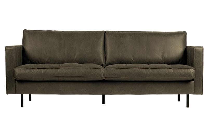 Lissbon 2-personers Sofa 230 cm i Læder, Brun