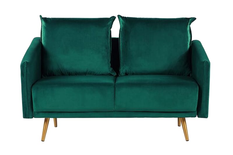 Maurana 2-Pers. Sofa - Velour/Grøn - 2 personers sofa