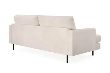 Menard Compact 3-personers Manchestersofa - Beige - Møbler - Sofaer - 3 personers sofa